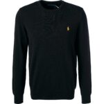 Polo Ralph Lauren Herren Pullover schwarz Wolle unifarben