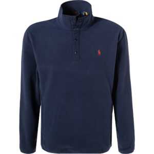 Polo Ralph Lauren Herren Troyer blau Fleece unifarben