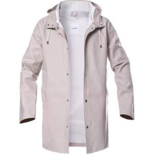 STUTTERHEIM Herren Regenmantel beige PVC unifarben