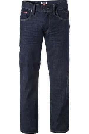 TOMMY JEANS Herren Jeans blau Baumwoll-Stretch Straight Fit