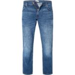 Wrangler Herren Jeans blau Baumwoll-Stretch