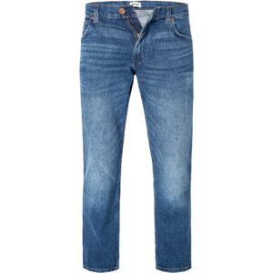 Wrangler Herren Jeans blau Baumwoll-Stretch