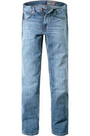 Wrangler Herren Jeans blau Baumwoll-Stretch