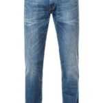 Wrangler Herren Jeans blau Baumwoll-Stretch Slim Fit