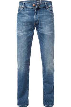 Wrangler Herren Jeans blau Baumwoll-Stretch Slim Fit