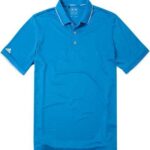 adidas Golf Herren Polo-Shirt blau Mikrofaser