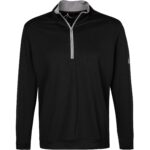 adidas Golf Herren Troyer schwarz Mikrofaser