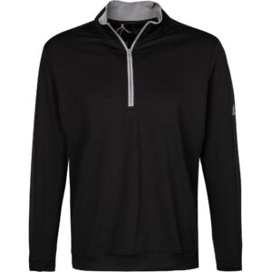 adidas Golf Herren Troyer schwarz Mikrofaser