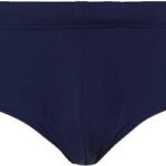 bruno banani Herren Badeslip blau Mikrofaser