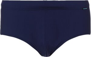 bruno banani Herren Badeslip blau Mikrofaser