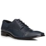 rosso e nero Herren Derby blau Leder