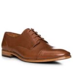 rosso e nero Herren Derby braun Glattleder